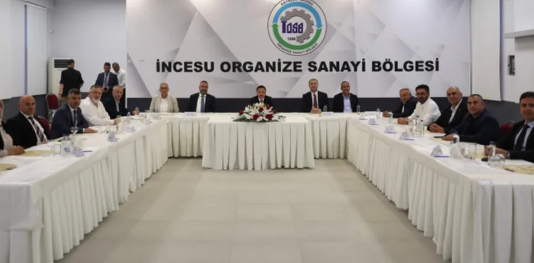İncesu OSB Heyeti, Vali Çiçek Başkanlığında Toplandı