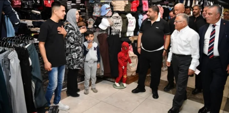 BAŞKAN BÜYÜKKILIÇ’TAN YERALTI ÇARŞISI’NA ZİYARET