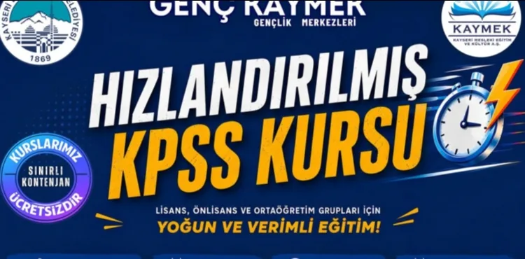 KAYMEK’TEN KPSS ADAYLARINA HIZLANDIRILMIŞ HAZIRLIK DESTEĞİ