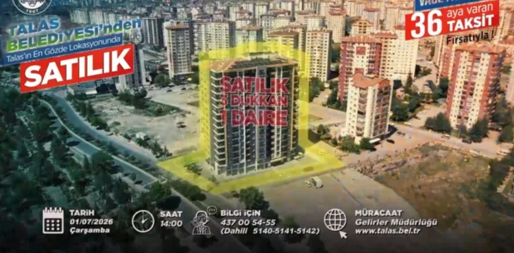 TALAS’TA KONUT, TİCARET VE VİLLA ARSASI FIRSATINA SAYILI GÜNLER