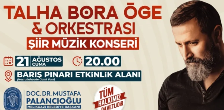 MELİKGAZİ’DE ŞİİR VE TÜRKÜ DOLU GECEYE DAVET
