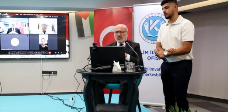 KAYÜ’DE “GAZZE’DE ÜNİVERSİTE OLMAK” TEMALI PROGRAM GERÇEKLEŞTİRİLDİ