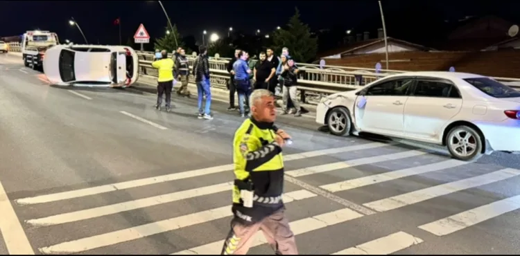 Kayseri’de iki otomobil çarpıştı: 1 yaralı