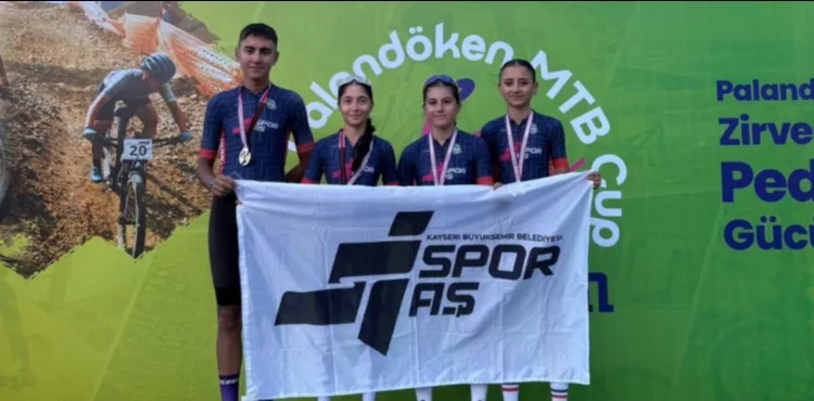 Kayserili sporculardan dağ bisikletinde 9 madalya