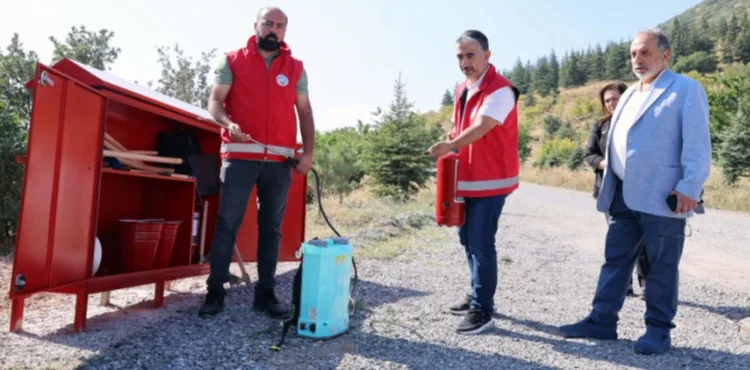 TALAS’TA YANGINA KARŞI ‘YANGIN KALKANI’