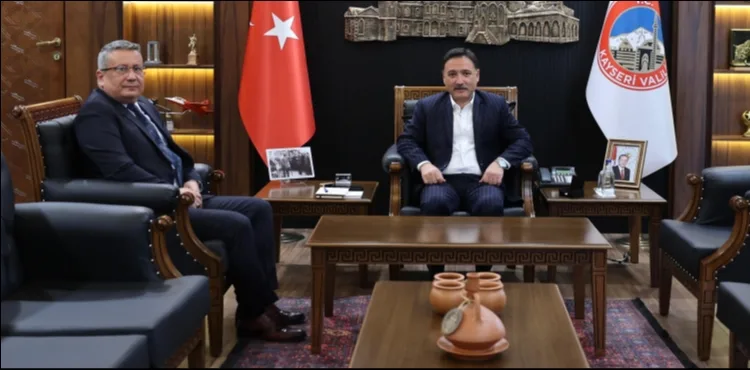 Vali Çiçek, İl Emniyet Müdürü Sinan Ergen’i kabul etti