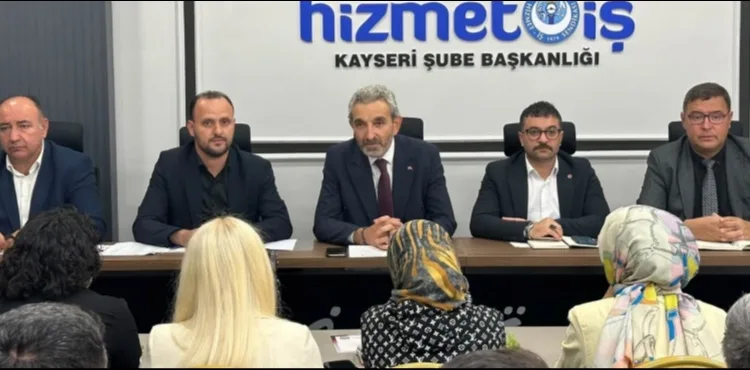 HİZMET-İŞ Kayseri Şubesi’nde eylül ayı toplantısı