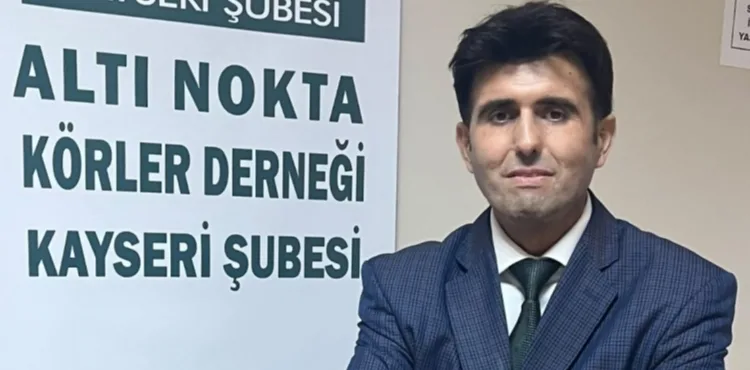 ALTI NOKTA KÖRLER DERNEĞİ KAYSERİ ŞUBESİ’NDE MURAT ATMACA GÜVEN TAZELEDİ