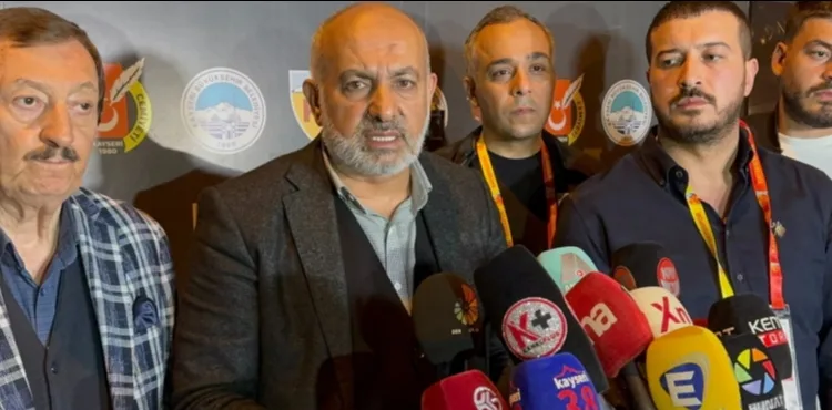 KAYSERİSPOR BAŞKANI ALİ ÇAMLI: İTİŞ KAKIŞ VE KAVGA HİÇ TASVİP EDECEĞİMİZ BİR ŞEY DEĞİL