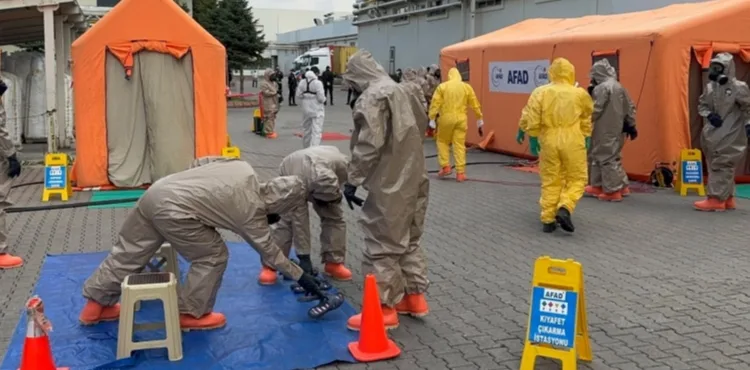 KAYSERİ’DE 253 PERSONELLE KİMYASAL KAZA TATBİKATI