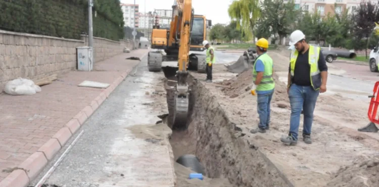 KAYSERİ BÜYÜKŞEHİR’DEN ERKİLET BÖLGESİNE GÜÇLÜ YAĞMUR SUYU HATTI PROJESİ