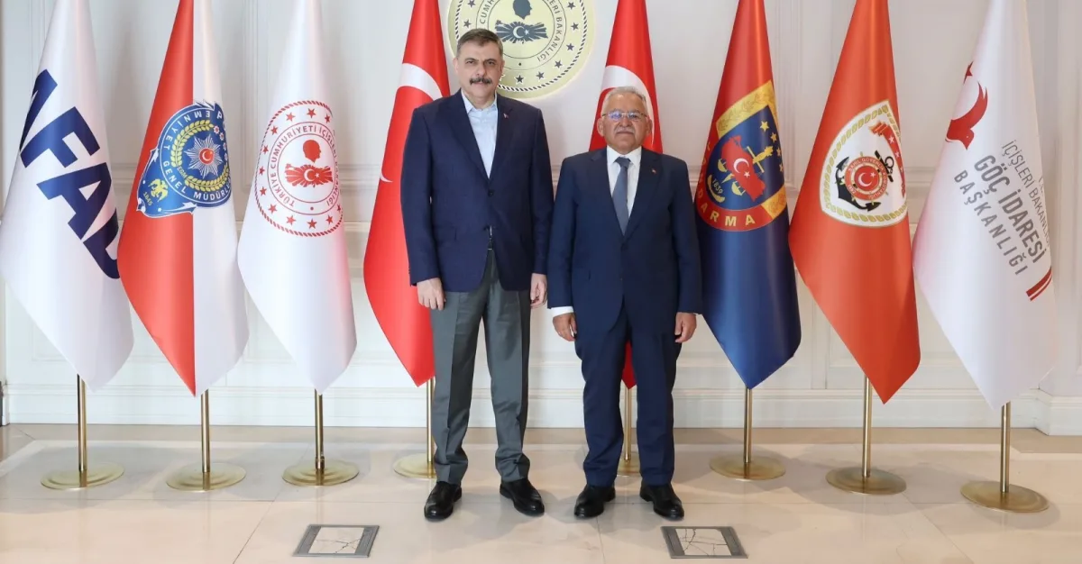BAŞKAN BÜYÜKKILIÇ’TAN İÇİŞLERİ BAKANI MUSTAFA ÇİFTÇİ’YE ZİYARET