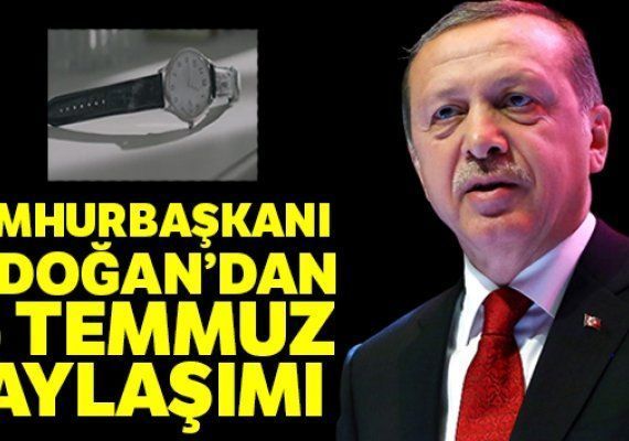 Cumhurbakan Erdoan'dan 15 Temmuz paylam